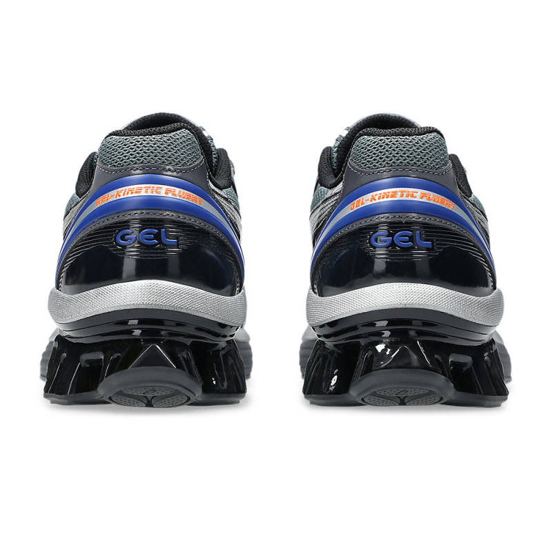 Baskets ASICS GEL-KINETIC FLUENT – Gris Carrier / Argent Pur – Fusion de Style Rétro et Technologie Moderne