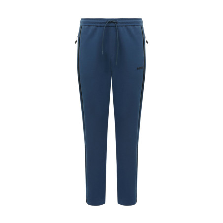 BAS DE SURVÊTEMENT BLEU BOSS HADIM 1 EN COTON MÉLANGÉ AVEC RUBANS