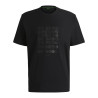T-shirt Homme BOSS en Coton Interlock avec Motif Circulaire Artistique – Noir – Style Moderne et Confort