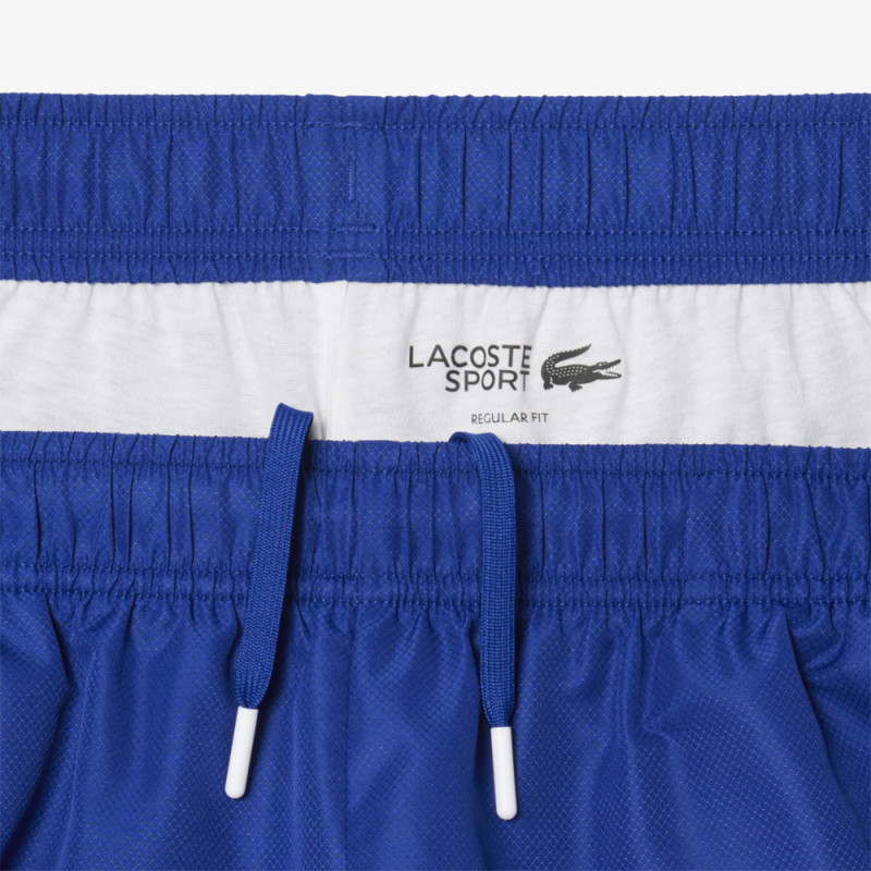 Short Bleu Lacoste Tennis marquage imprimé – Élégance sportive et performance