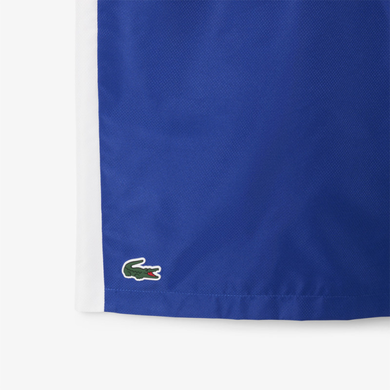 Short Bleu Lacoste Tennis marquage imprimé – Élégance sportive et performance