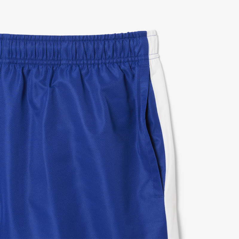 Short Bleu Lacoste Tennis marquage imprimé – Élégance sportive et performance