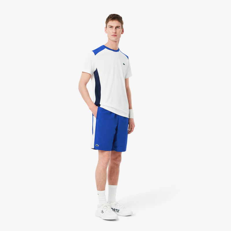 Short Bleu Lacoste Tennis marquage imprimé – Élégance sportive et performance