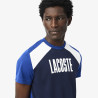 T-shirt Homme Lacoste Sport Colour-Block – Bleu et Blanc – Confort & Style Moderne