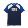 T-shirt Homme Lacoste Sport Colour-Block – Bleu et Blanc – Confort & Style Moderne