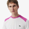 T-shirt Homme Lacoste Sport Colour-Block – Vert et Blanc – Confort & Performance