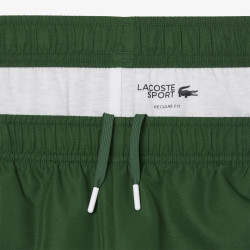 Short Vert Lacoste Tennis marquage imprimé – Élégance sportive et performance