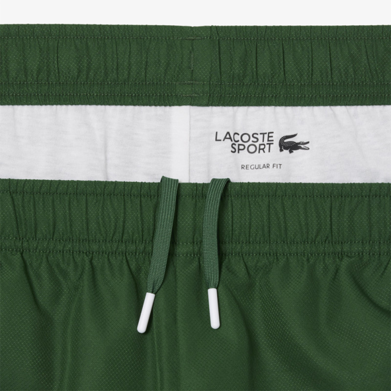 Short Vert Lacoste Tennis marquage imprimé – Élégance sportive et performance