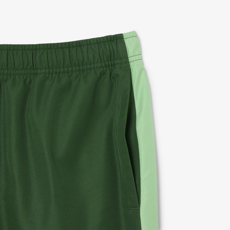 Short Vert Lacoste Tennis marquage imprimé – Élégance sportive et performance