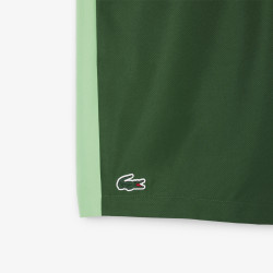 Short Vert Lacoste Tennis marquage imprimé – Élégance sportive et performance