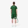 Short Vert Lacoste Tennis marquage imprimé – Élégance sportive et performance