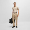 Polo Boss Beige en coton mercerisé à micro motif H-PARLAY432 – Élégance et raffinement au quotidien
