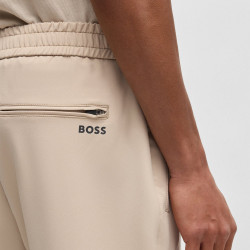 Pantalon Homme BOSS T_Flex Tapered Fit – Beige – Élégance et Performance