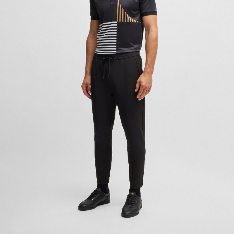 Pantalon Homme BOSS T_Flex Tapered Fit – Noir – Élégance et Performance