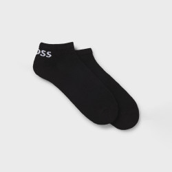Lot de deux paires de chaussettes basses BOSS noires en tissu stretch – Discrétion et confort au quotidien