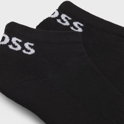 Lot de deux paires de chaussettes basses BOSS noires en tissu stretch – Discrétion et confort au quotidien