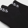 Lot de deux paires de chaussettes basses BOSS noires en tissu stretch – Discrétion et confort au quotidien