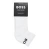 Lot de deux paires de chaussettes basses BOSS Blanches en tissu stretch – Discrétion et confort au quotidien