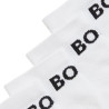 Lot de deux paires de chaussettes basses BOSS Blanches en tissu stretch – Discrétion et confort au quotidien