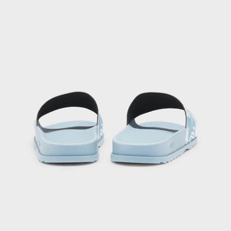 Mules HUGO MATCH_IT_SLID_EMLG Bleu Clair – Style graphique et fabrication italienne