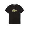 T-shirt Lacoste SPORT Noir et Vert Kaki – Performance et style emblématique