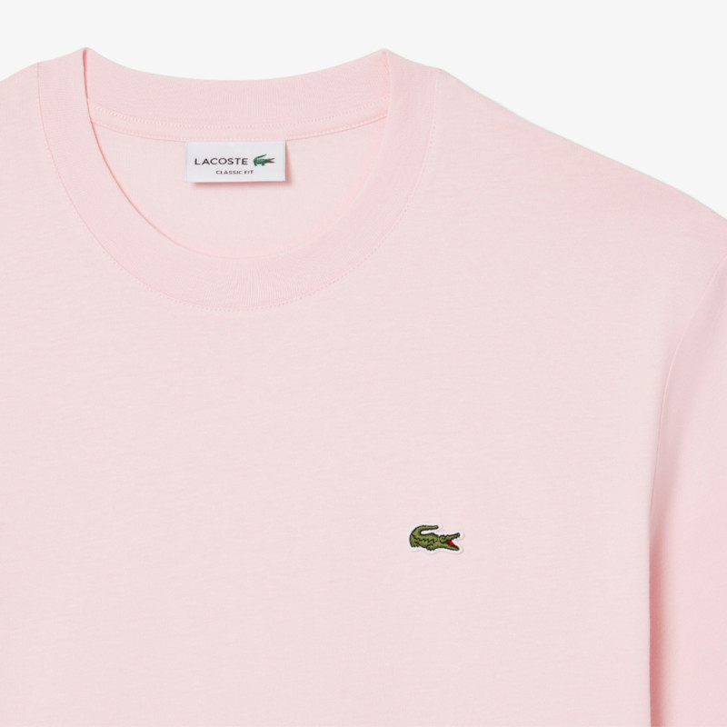 T-shirt Lacoste Classic Fit Rose Clair – Élégance intemporelle et confort optimal