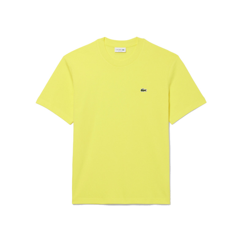 T-shirt Lacoste Classic Fit Jaune – Élégance intemporelle et confort optimal