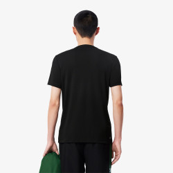 T-shirt Lacoste SPORT Noir et Vert – Performance et style dynamique