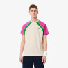 T-shirt Blanc Lacoste Tennis color-block Ultra Dry – Performance et style sur le court
