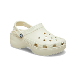 Sabot Plateforme Crocs Classic Platform Clog Beige – Élégance surélevée et confort emblématique