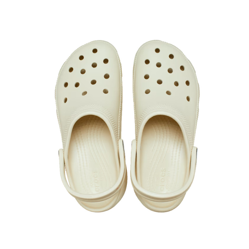 Sabot Plateforme Crocs Classic Platform Clog Beige – Élégance surélevée et confort emblématique