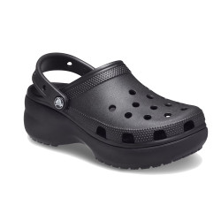 Sabot Plateforme Crocs Classic Platform Clog Noir – Élégance surélevée et confort emblématique