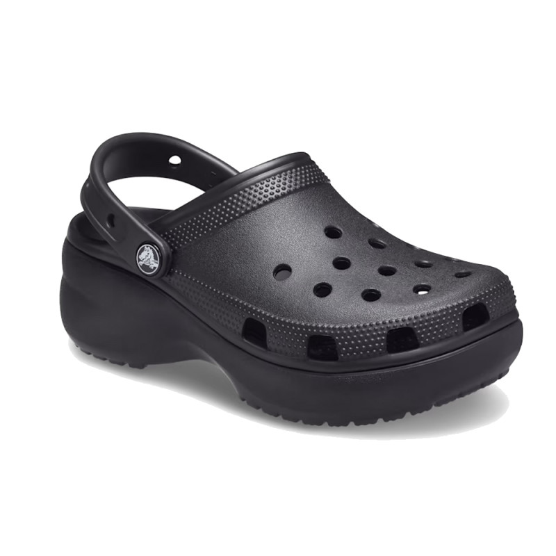 Sabot Plateforme Crocs Classic Platform Clog Noir – Élégance surélevée et confort emblématique