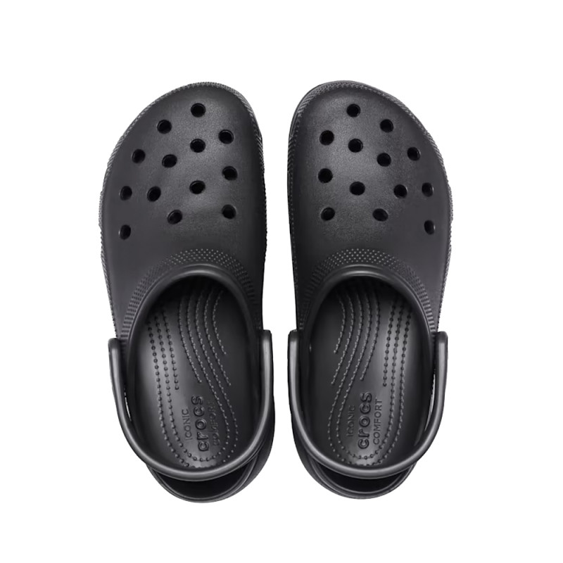 Sabot Plateforme Crocs Classic Platform Clog Noir – Élégance surélevée et confort emblématique
