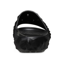 Claquettes Crocs Classic Geometric Slide V2 Noires – Style contemporain et confort emblématique