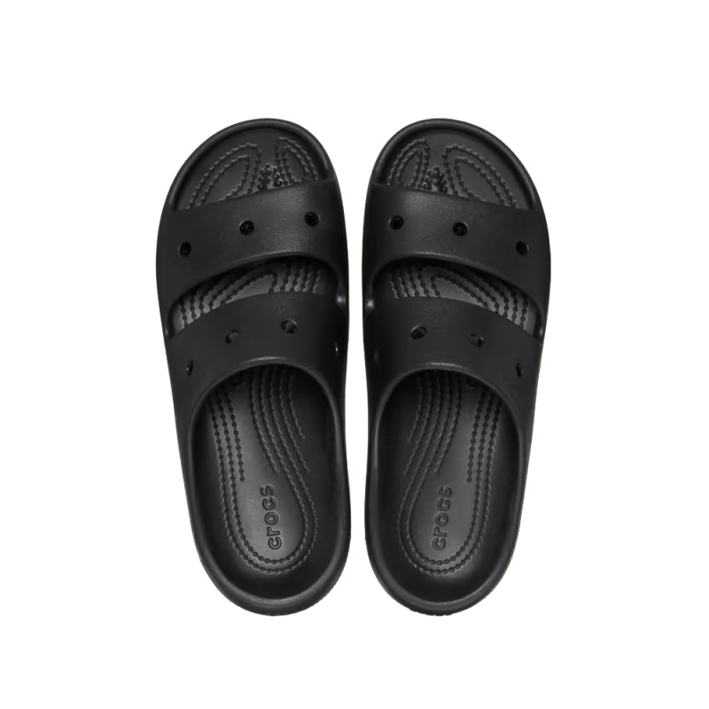 Claquettes Crocs Classic Sandal V2 Noires – Élégance minimaliste et confort emblématique