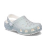 Sabot Crocs Classic Enfant Blanc Iridescent Glitter – Brillance et confort pour les plus jeunes