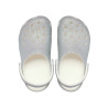 Sabot Crocs Petit Enfant Blanc Classic Iridescent Glitter Clog – Éclat et confort pour les tout-petits