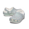 Sabot Crocs Petit Enfant Blanc Classic Iridescent Glitter Clog – Éclat et confort pour les tout-petits
