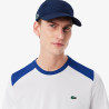 T-shirt Homme Lacoste Sport Color-Block – Bleu et Blanc – Confort & Performance