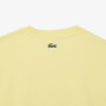 T-shirt Homme Lacoste Signature – Jaune – Jersey de Coton & Logo Imprimé