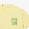 T-shirt Homme Lacoste Graphique – Jaune – Jersey de Coton Premium & Logo Stylisé