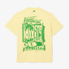 T-shirt Homme Lacoste Graphique – Jaune – Jersey de Coton Premium & Logo Stylisé