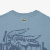 T-shirt Homme Lacoste Graphique – Bleu – Jersey de Coton Premium & Logo Stylisé
