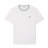 T-shirt Homme Lacoste – Blanc – Col Côtelé & Coton Premium – Regular Fit
