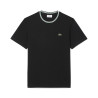 T-shirt Homme Lacoste – Noir – Col Côtelé & Coton Premium – Regular Fit