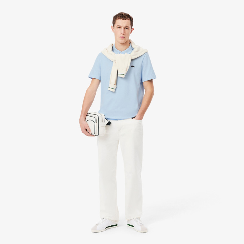 Polo Homme Lacoste – Bleu – Regular Fit & Coton Mélangé Respirant