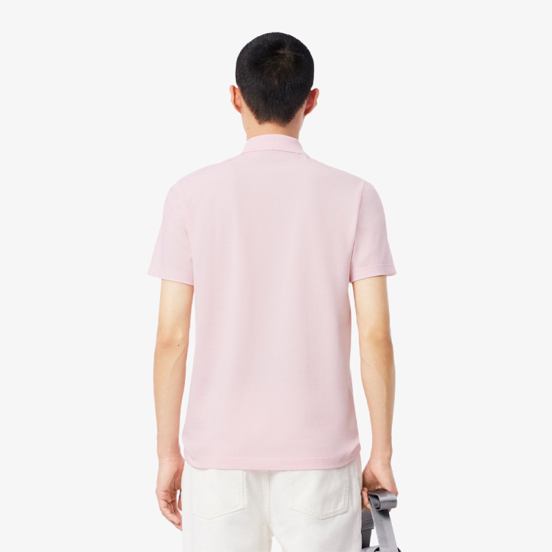 Polo Homme Lacoste – Rose Clair – Regular Fit & Coton Mélangé Respirant