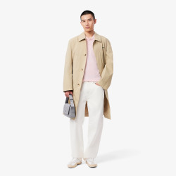 Polo Homme Lacoste – Rose Clair – Regular Fit & Coton Mélangé Respirant