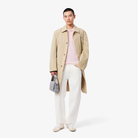 Polo Homme Lacoste – Rose Clair – Regular Fit & Coton Mélangé Respirant